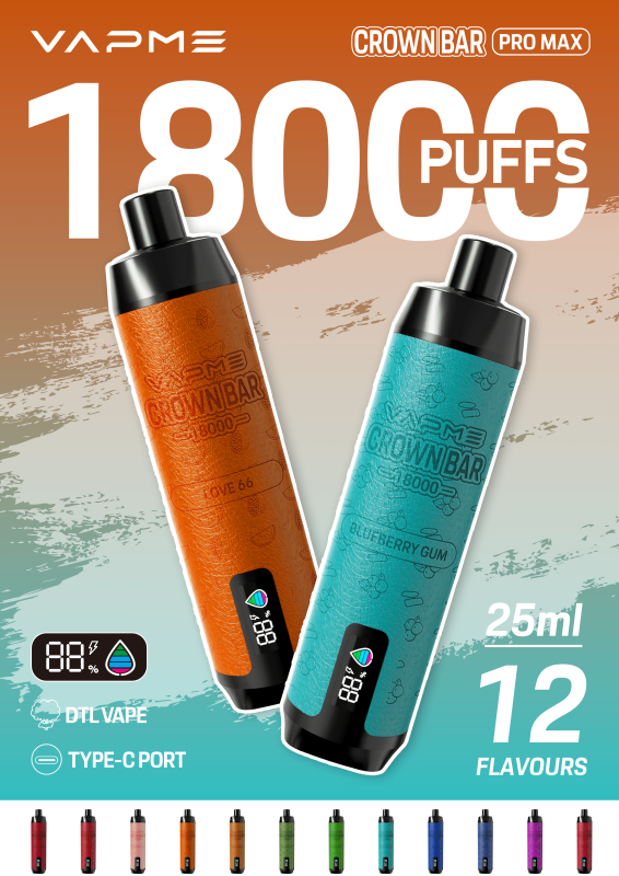 VAPME-CROWN-BAR-18000-PRO-MAX Disposable Vape-euvapeshops