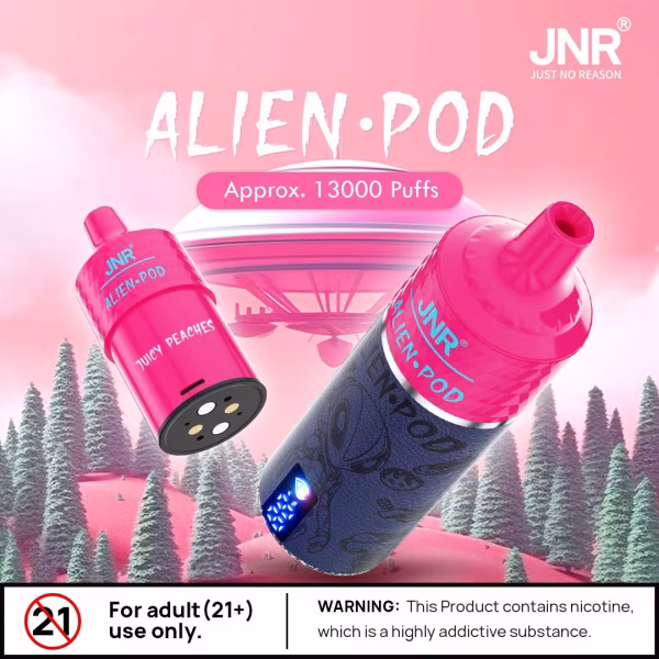 JNR Alien Pod 13000 Puffs 0% 2% 3% 5% Nicotine Bulk Buy Disposable Vape Wholesale